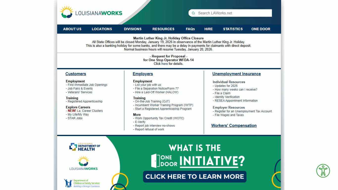 LAWorks Homepage - Louisiana Works